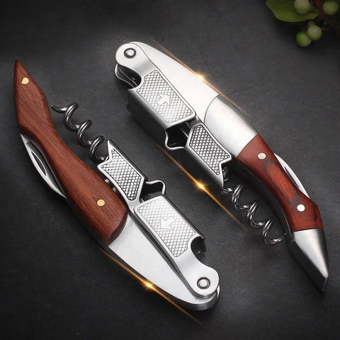Wood Handle Corkscrew Professional Wine Opener