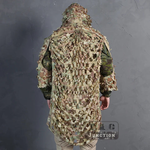 Emerson Tactical Assault Ghillie Suit 3D Lightweight Camouflage Painting Jungle Woodland Birdwatching Poncho Hunting Clothing