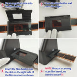 Portable 22MP Negative Film Scanner 35mm Slide Converter Photo Digital Image Viewer with 2.4" LCD Build-in Editing Software