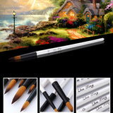 12Pcs/Set Artist Paint Brushes for Acrylic Watercolor Oil Painting Art Craft Kit