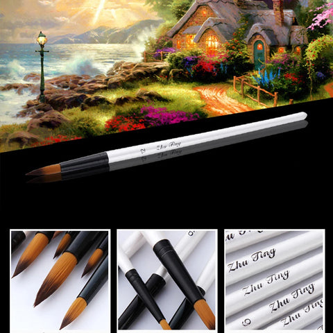 12Pcs/Set Artist Paint Brushes for Acrylic Watercolor Oil Painting Art Craft Kit