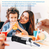 Portable Brix Refractometer 0-90% HandHeld Sugar Content Meter for Fruit Juice Soup Liquid Index Tester Measurement Instrument
