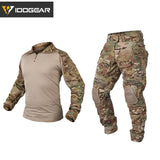 IDOGEAR Hunting Clothes camouflage uniform Gen3 Tactical Combat BDU clothes Airsoft  Paintball Multi-camo Black Clothing 3001