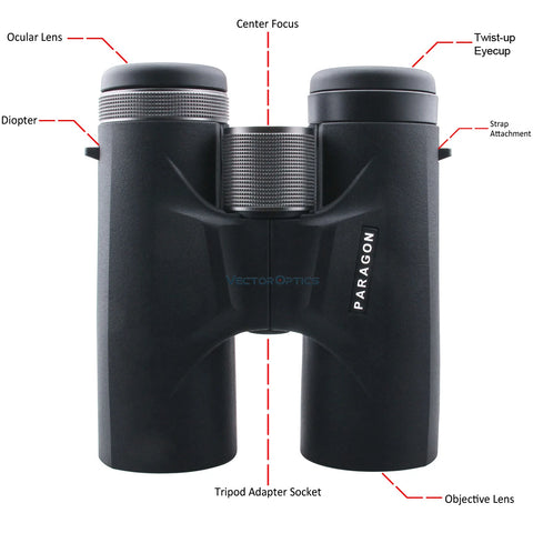 Vector Optics Paragon Water Proof 10x42 Roof Prism Bak4 Binoculars With FMC 7 Lens for Bird Watching Hunting Traveling