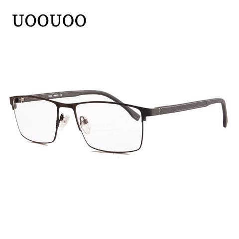 Men's glasses blue light blocking computer glasses myopia eyeglasses minus diopter see far clear  metal glasses frame for men