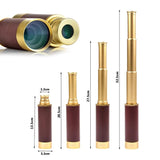 Pirates of The Caribbean 25x30 Telescopio Monocular Telescope Optics Spyglass Nautical Brass Maritime Outdoor Camping Genuine