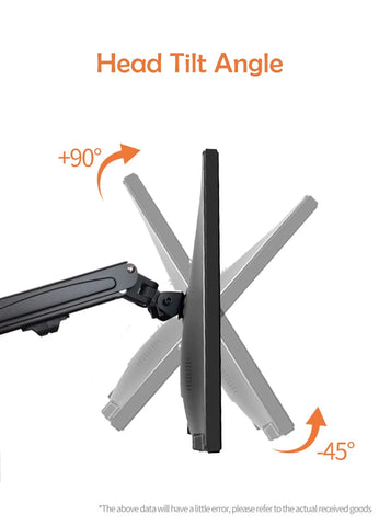 Hyvarwey GC08-12 Desktop Monitor Mount Bracket for 13 to 27-Inch LCD Screens Rotate & Tilt Adjust Monitor Desk Stand Support
