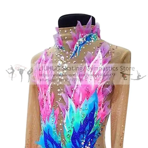 Ice Skating Dress Women's Girls' Performance Rhythmic gymnastics competition Leotard Artistic Costume Aerobic Gymnastics Leotard
