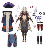 ROLECOS Game Genshin Impact Arataki Itto Cosplay Costume Halloween Carnival Cos Clothing Outfit Man Costume Cosplay Full of Set