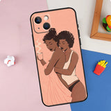 Lesbian Comics Phone Case For iPhone 11 12 13 14 15 Pro Max 12 13 Mini X XR XS MAX SE 2020 7 8 Plus Cover