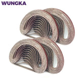 10 pcs 330*10mm/453*15mm Sanding Belts P40 - P1000 Abrasive Screen Band for Wood Soft Metal Grinding Polishing