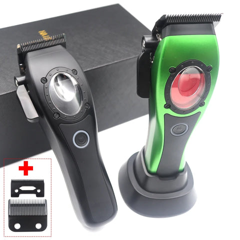 Professional Hair Clipper Hair Cutting Machine Electric Men's Trimmer with Seat Charger 8000RPM DLC Coated Blades New Model