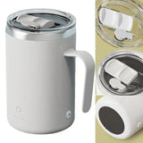 Magnetic Self Stirring Mug Stainless Steel Automatic Mixing Coffee Mug with Lid Electric Smart Self Rotating Cup for Travel