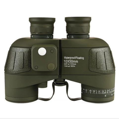 10X50 Military Binoculars Compass Ranging Azimuth Waterproof Outdoor Camping Hunting Low Light Level Night Vision Telescope