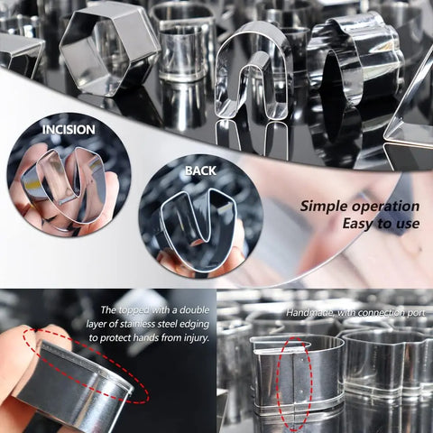 Polymer Clay Cutters Stainless Steel Mold Handmade Tool Pottery Diy Ceramic Craft Designer Jewelry Earring Making Supplies tools