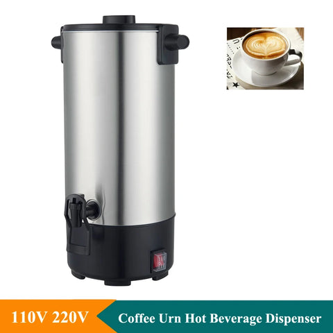 Stainless Steel 8L Fast Brew Coffee Urn 110V 220V Electric Hot Coffee Urn 1000W Beverage Dispenser For Coffee Shop