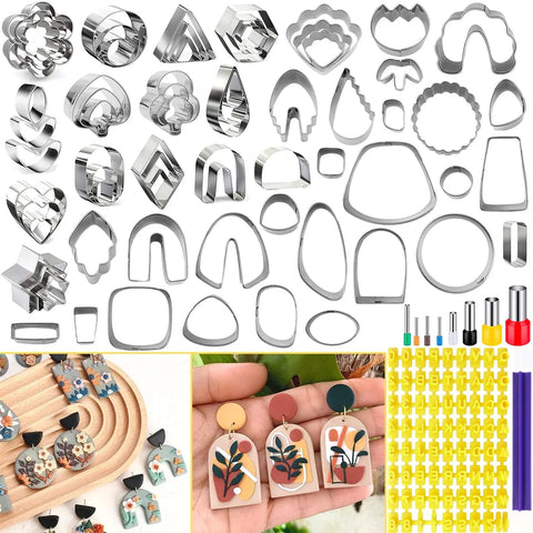 Polymer Clay Cutters Stainless Steel Mold Handmade Tool Pottery Diy Ceramic Craft Designer Jewelry Earring Making Supplies tools