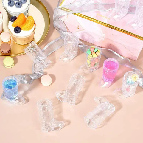 Plastic Cowboy Boot Shot Glasses