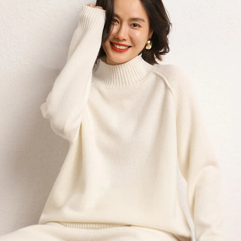 2023 Winter Knitwears,Free Shipping Plus Size Women Sweater,100% Pure Cashmere Pullover,Loose Women's Thickened Clothing, SWS01