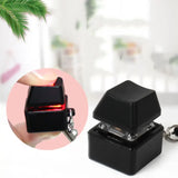 Mechanical Switch Keychain Fidget Gadget Led Light Relief Stress Toy