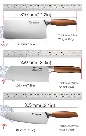 Professional Japanese Kitchen Chef Knife Set Meat Fish Slicing Vegetables Cutter Stainless Steel Butcher Cleaver Knife with Box
