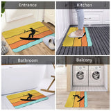 Kitesurfing Kite Surfing Bedroom Mat Vintage Rug Home Doormat Living Room Carpet Entrance Door