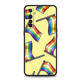 Gay Lesbian LGBT Rainbow Pride ART Phone Case For Oppo A12 A15 A16 A74 A76 Find X5 Pro A54 A53 A52 A95 Reno 6 7 SE Z A9 2020 Pro