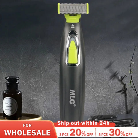 MLG Electric Shaver For Men and Women Portable Full Body Trimmer USB T Shaped Blade Razor For Beard Armpit For Washable