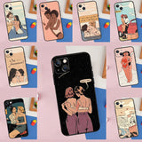 Lesbian Comics Phone Case For iPhone 11 12 13 14 15 Pro Max 12 13 Mini X XR XS MAX SE 2020 7 8 Plus Cover