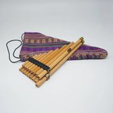 19 Pipes Pan Flute Woodwind Pan Flute Bamboo Wind Professional Traditional Musical Instrument Charm Key Pan Flute Accesories