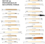 Pottery Clay Sculpting Tools Kit 43 Pcs/Set Ceramic Wax Clays Carving Tool for Art Craft Pottery Sculpting Modeling Tool Kit DIY