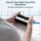 Wireless Bluetooth Blood Pressure Monitor With ECG Function Automatic Digital BP Machine Heart Rate Pulse EKG Support USB Charge