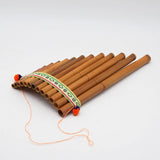 19 Pipes Pan Flute Woodwind Pan Flute Bamboo Wind Professional Traditional Musical Instrument Charm Key Pan Flute Accesories