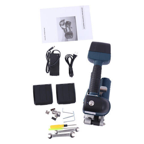 0.63-0.75in PET Straps Battery Powered Automatic Strapping Tool Tensioner and Cutter 3 in 1 for Box Pallet Portable