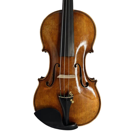 wholesale price aiersi sinomusik hand painted professional violin antique dark red brown finish ebony parts musical instrument