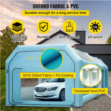 VEVOR Inflatable Paint Booth 8.5x4.6x3 m Carport Car Spray Tent W/ 2 Blowers Auto Workstation Mobile Shelter Room Outdoor Garage