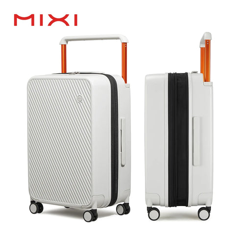 MIXI Expandable Carry On Luggage Lightweight Large Capacity Wide Handle PC Travel Suitcases Spinner Wheels TSA Lock 20 24 Inch
