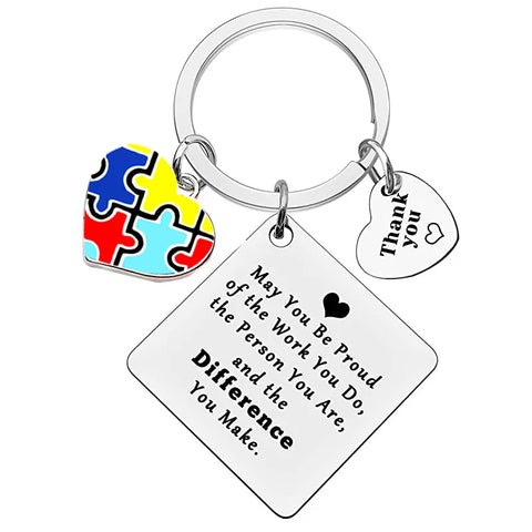 Autism Awareness Gift / Autism Teacher Appreciation Gift May You be Proud of the Work You Do Keychain Gift
