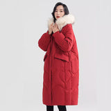 Women's Hooded Winter Jacket Ladies Black Warm Down Coats Female Fashion Loose Outerwear Clothing 2023 New