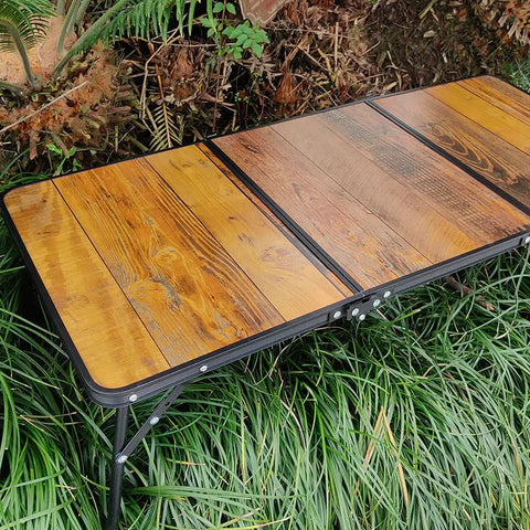 Three Fold Camping Table Outdoor Portable Foldable Multifunction Lightweight Aluminum Alloy Nature Hike Tourist Picnic Supplies
