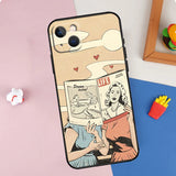 Lesbian Comics Phone Case For iPhone 11 12 13 14 15 Pro Max 12 13 Mini X XR XS MAX SE 2020 7 8 Plus Cover