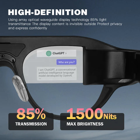 Virtual Reality Smart Glasses Vr Supports Multiple Languages Ar Vr Glasses Multifunctional Instantly Translation Ar Glasses