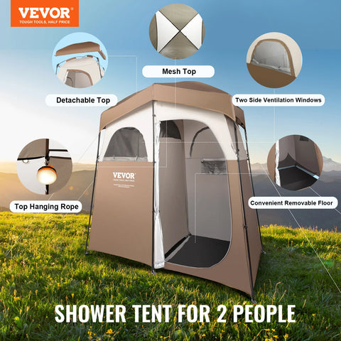 VEVOR Portable Outdoor Camping Tent 83x42x83in Bath Changing Fitting Room Tent Shower Tent Shelter Camping Beach Camping Tent