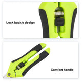 new Gardening Scissors Hand Pruner Pruning Shears Trimming Scissors with Straight Elbow Stainless Steel Blades Garden tools