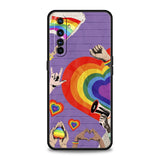 Gay Lesbian LGBT Rainbow Pride ART Phone Case For Oppo A12 A15 A16 A74 A76 Find X5 Pro A54 A53 A52 A95 Reno 6 7 SE Z A9 2020 Pro