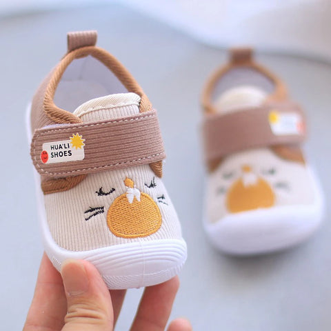 Baby Boy Shoes With Sound 2023 Fall Toddler Girl Cute Cartoon Walking Shoe Soft Bottom Low-top Sneakers Casual and Comfortable