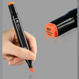Colour Double Headed Oily Marker Set Sketch Drawing Graffiti Art Markers for Student School Supplies Stationery