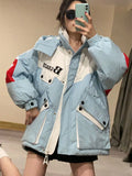 Warmth Winter Down Coat Jackets Women Hooded Parka Winter Clothing Snow Coat Casual Thick Short Puffer Jacket Bright Streetwear