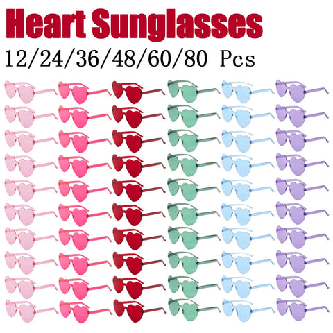 Heart Rimless Sunglasses
