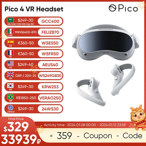 100% Original Pico 4 VR All-In-One Virtual Reality Headset